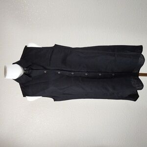 Chico's Women's Sleeveless Tunic Shirt Blouse Black Chico's Size 0 / XS